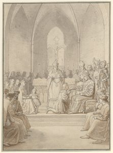 La fundación de la Orden del Elefante de Christoffer Wilhelm Eckersberg
