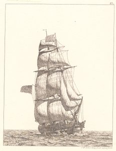 Una goleta norteamericana de Christoffer Wilhelm Eckersberg