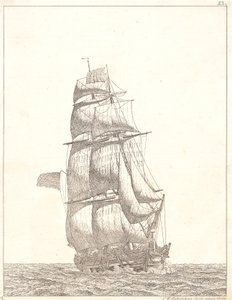 En nordamerikansk brig de Christoffer Wilhelm Eckersberg