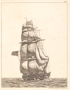 Un bergantín norteamericano de Christoffer Wilhelm Eckersberg