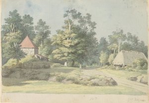 Una fábrica de ladrillos en Møn de Christoffer Wilhelm Eckersberg