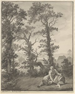 Desde la región alrededor de Skjoldnæsholm de Christoffer Wilhelm Eckersberg