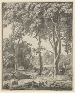 Desde los bosques en Svendstrup de Christoffer Wilhelm Eckersberg