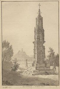 Cruz alta cerca de Bonn de Christoffer Wilhelm Eckersberg