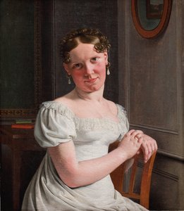 Julie Eckersberg, de soltera Juel, la segunda esposa del artista de Christoffer Wilhelm Eckersberg
