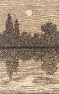 Luz de luna sobre un lago. Ilustración para "Linearperspectiven", Tabla IV