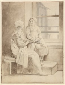 Madre e hija. La anfitriona de Eckersberg en París de Christoffer Wilhelm Eckersberg