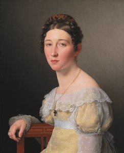 Retrato de Emilie Henriette Massmann, prometida de Frederik Wilhelm Caspar von Benzon de Christoffer Wilhelm Eckersberg