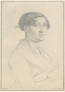 Retrato de una romana, de frente mirando a la derecha de Christoffer Wilhelm Eckersberg