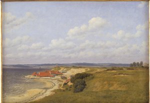 Renbjærg Tileworks por Flensburg Fiord de Christoffer Wilhelm Eckersberg