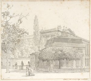 Restaurante Ledoyen en Place de la Concorde cerca de Champs-Élysées, París de Christoffer Wilhelm Eckersberg