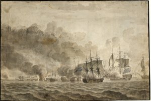 La batalla de Reden de Christoffer Wilhelm Eckersberg