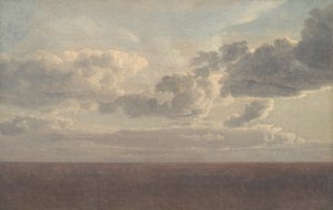 Estudio de nubes sobre el mar de Christoffer Wilhelm Eckersberg