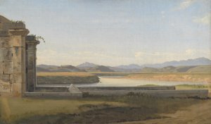 Vista desde la Fontana Acetosa, Roma de Christoffer Wilhelm Eckersberg
