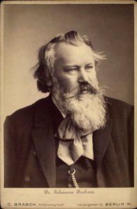 Johannes Brahms, compositor y pianista alemán de C Brasch