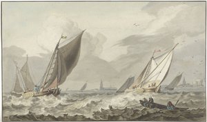 Zuiderzee con Medemblik por delante