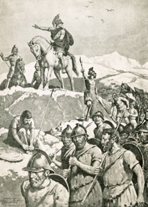 El avance del poderoso Alejandro (litografía) de C. Dudley Tennant