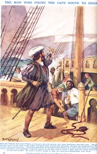 Vasco de Gama: The Man who found the Cape Route to India, ilustración de 