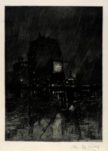Noche lluviosa, Madison Square de C. F. William Mielatz