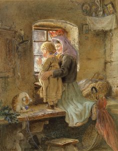 Interior: Campesina y niño de C. Goebel