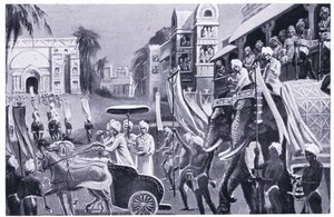 Prasenajit de Kosala (Oudh) visita 520 a.C. de C. Hargrave Martin