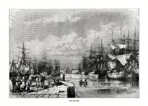 Le Havre, Normandía, norte de Francia, 1879 de C. Laplante