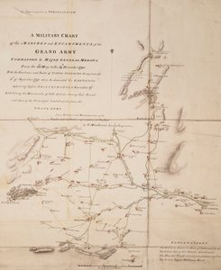 Carta militar de las marchas y campamentos del gran ejército mandado por el general de división Medows del 26 de mayo al 14 de diciembre de 1790. de C. Mackenzie
