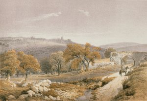Samaria en un grabado de Schacher - Steinkopk J.F. Editore