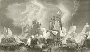 La batalla de Trafalgar de C. Stanfield