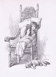 Apoyado en el gran sillón, de El Niño del Aire publicado por Duckworth de C. Wilhelm