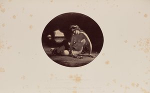 The Sea Cave, por W.E. Frost, A.R.A. de Caldesi and Montecchi
