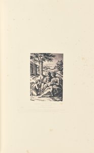 Virgen de la Palmera, grabado por M. Antonio de Caldesi and Montecchi