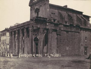 Templo de Antonio y Faustina, San Lorenzo en Miranda, Roma, 1850s