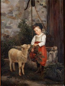El cordero mascota de Camille Leopold Cabaillot Lasalle