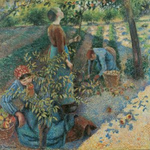 Recolección de manzanas de Camille Jacob Pissarro