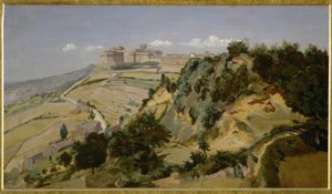 La ciudadela de Volterra de Jean Baptiste Camille Corot