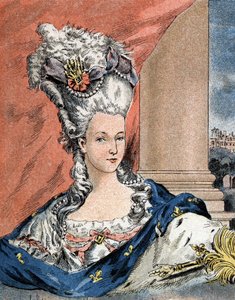 Retrato de María Antonieta de Lorena Habsburgo, reina de Francia (1755-1793). de Camille Gilbert