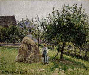 Manzanos en Eragny, Mañana Soleada