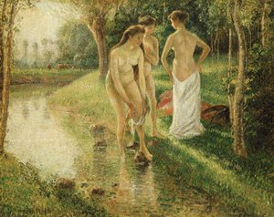 Bañistas, 1896 de Camille Jacob Pissarro