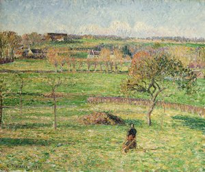 Pradera de Bazincourt, Otoño, 1894 de Camille Jacob Pissarro