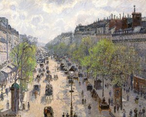 Boulevard Montmartre, primavera, 1897 de Camille Jacob Pissarro