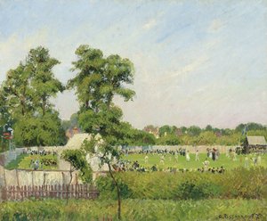 Partido de cricket en Bedford Park, Londres de Camille Jacob Pissarro