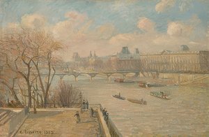 El Louvre desde el Pont Neuf. 1902 de Camille Jacob Pissarro