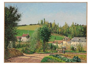 Hamlet cerca de Pontoise, 1872 de Camille Jacob Pissarro
