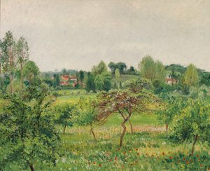 Junio, tiempo lluvioso, Eragny, 1898