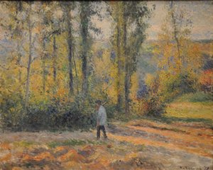 Paisaje con un Cazador, Pontoise, 1879
