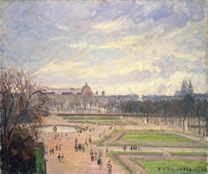 El jardín de las Tullerías, pintura de Camille Pissaro (1830-1903), óleo sobre lienzo