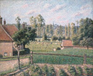 Pradera en Eragny, 1889 de Camille Jacob Pissarro