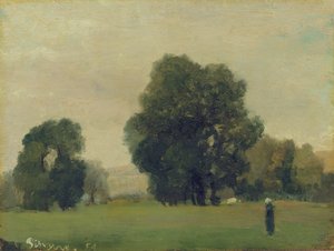 Praderas de La Roche-Guyon, 1859 de Camille Jacob Pissarro