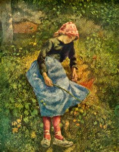 Mujer campesina sentada, 1881 de Camille Jacob Pissarro